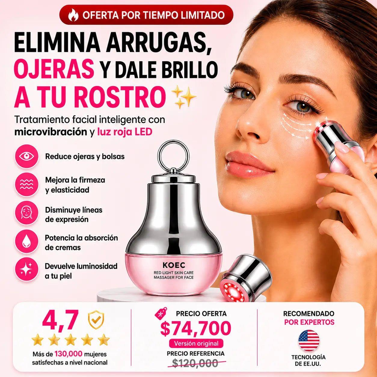 CREMA Y MASAJEADOR LED