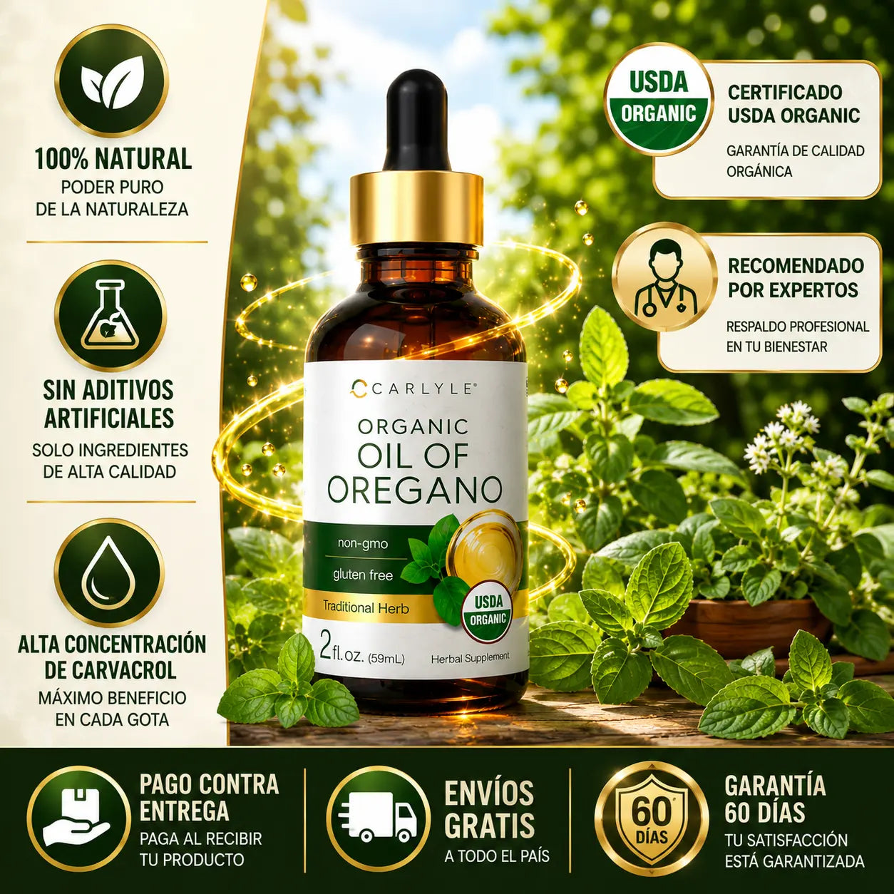 Gotas Aceite de Orégano