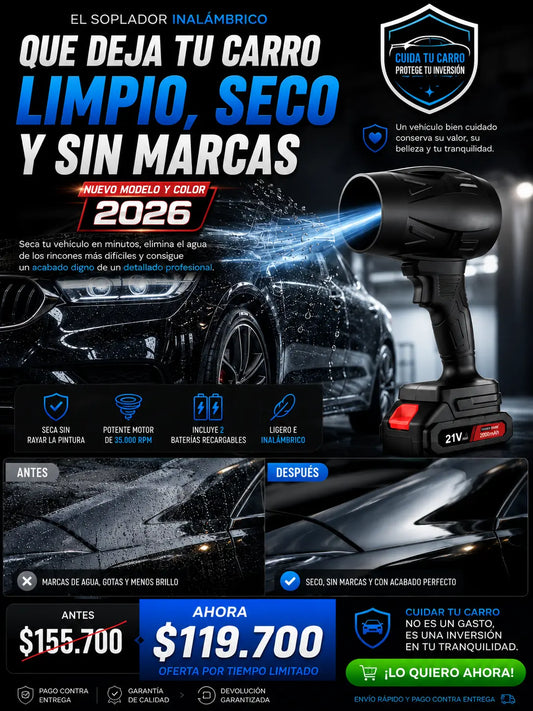 SOPLADORA SECADOR CAR-CLEANER