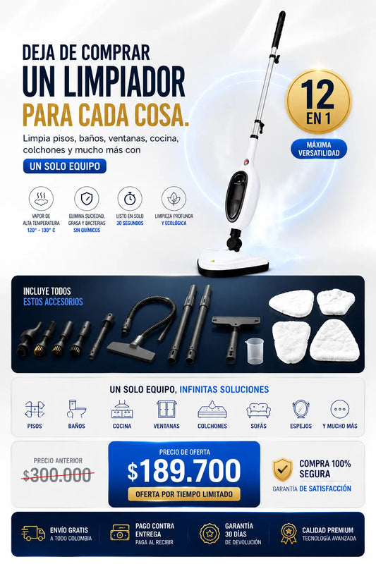 TRAPEADOR 12 EN 1 A VAPOR